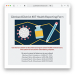 health services screenshot new health reporting form