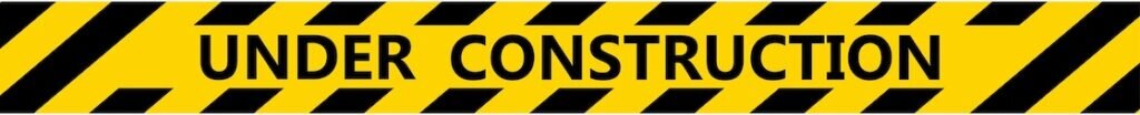 Isolated under construction tape